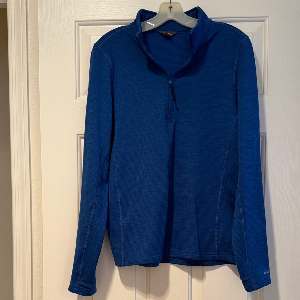 Blue Quarter-Zip Pullover